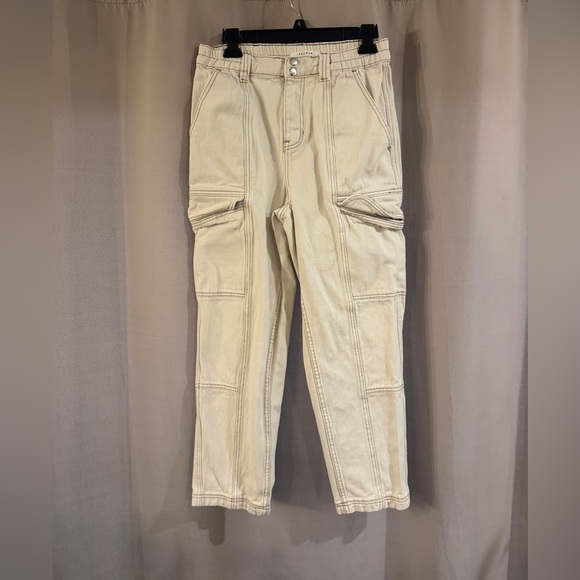 Women’s PacSun  Cream Cargo Pants - Picture 1 of 7